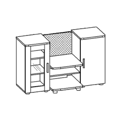 Тумба под музыкальный центр для МК 24
